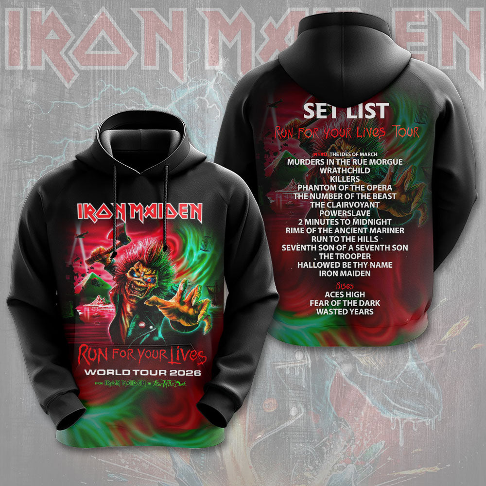 Iron Maiden Run For Your Lives 3D Apparel – TMTHU1046