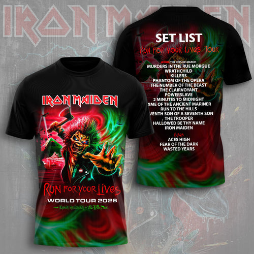 Iron Maiden Run For Your Lives 3D Apparel – TMTHU1046