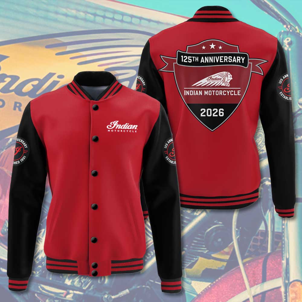 Indian Motorcycle 125th Anniversary Varsity Jacket – TMTHU8049