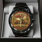 Indian Motorcycle 125th Anniversary Black Stainless Steel Watch – TANTN21660