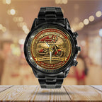 Indian Motorcycle 125th Anniversary Black Stainless Steel Watch – TANTN21660