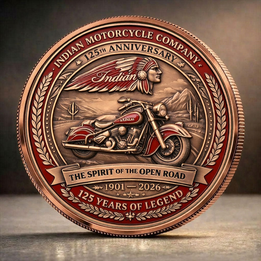 Indian Motorcycle 125th Anniversary Commemorative Coin – TANTN21658