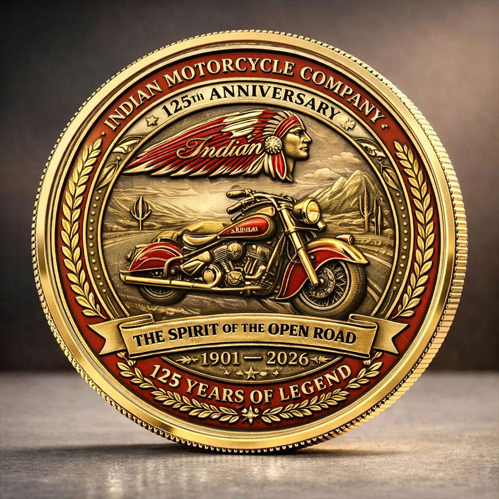 Indian Motorcycle 125th Anniversary Commemorative Coin – TANTN21658