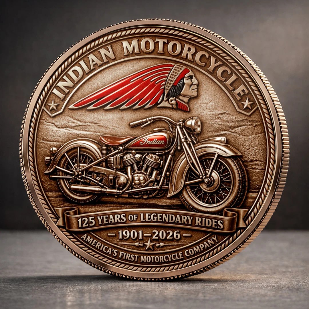 Indian Motorcycle 125th Anniversary 2026 Commemorative Coin – MAITM15417