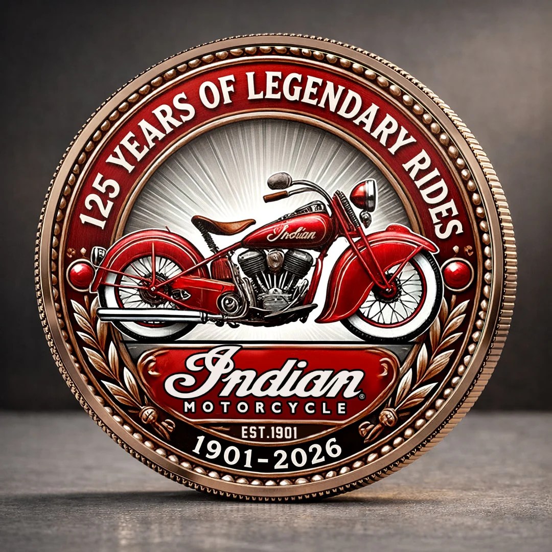 Indian Motorcycle 125th Anniversary 2026 Commemorative Coin – MAITM15421