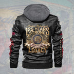 Indian Motorcycle 125th Anniversary 2D Leather Hooded Jacket – TMTHU8767