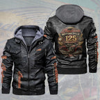 Indian Motorcycle 125th Anniversary 2D Leather Hooded Jacket – TMTHU9414