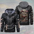 Indian Motorcycle 125th Anniversary 2D Leather Hooded Jacket – TMTHU9786