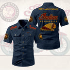 Indian Motorcycle 125th Anniversary 2D Short Sleeve Mechanic Shirt – HOATT20240
