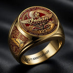 Indian Motorcycle 125th Anniversary 3D Engraved Ring – HOATT20422