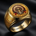 Indian Motorcycle 125th Anniversary 3D Engraved Ring – HOATT20424