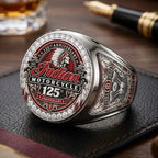 Indian Motorcycle 125th Anniversary 3D Engraved Ring – TMTHU9271