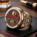 Indian Motorcycle 125th Anniversary 3D Engraved Ring – TMTHU9271