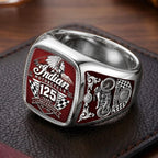 Indian Motorcycle 125th Anniversary 3D Engraved Ring – TMTHU9788