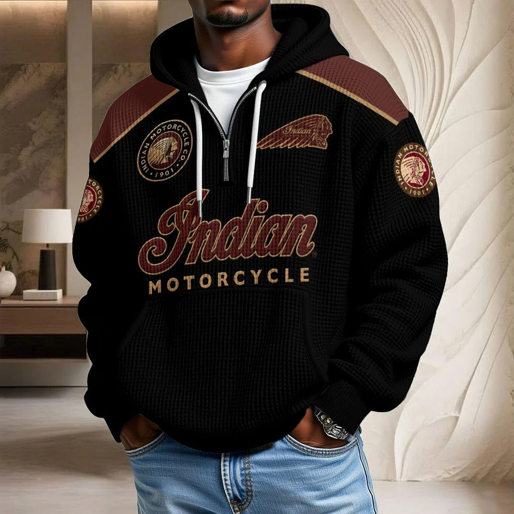 Indian Motorcycle 125th Anniversary 3D Unisex Waffle Hoodie – HOATT20450
