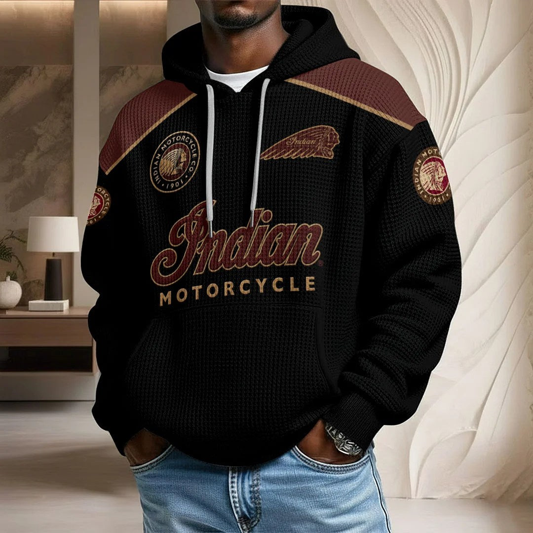 Indian Motorcycle 125th Anniversary 3D Unisex Waffle Hoodie – HOATT20450