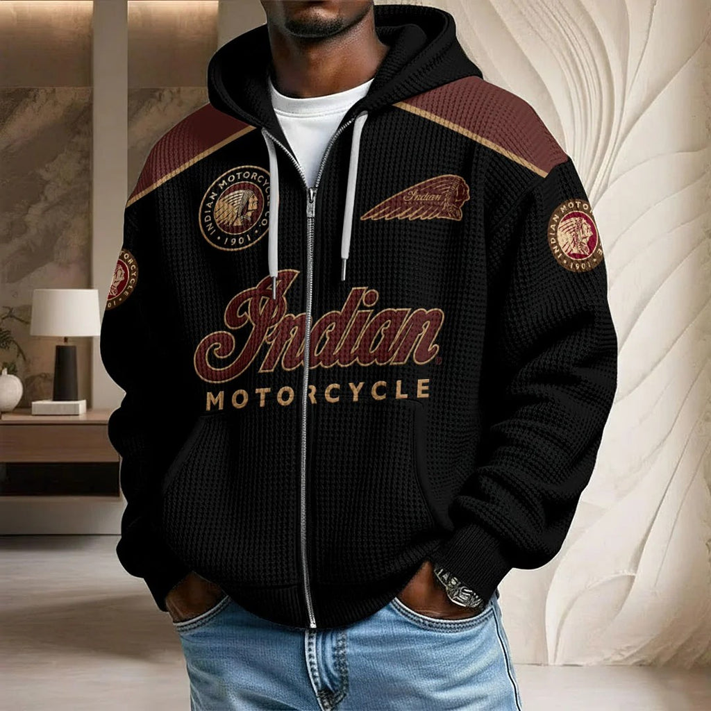 Indian Motorcycle 125th Anniversary 3D Unisex Waffle Hoodie – HOATT20450