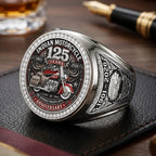 Indian Motorcycle 125th Anniversary 3D Engraved Ring – TMTHU8857