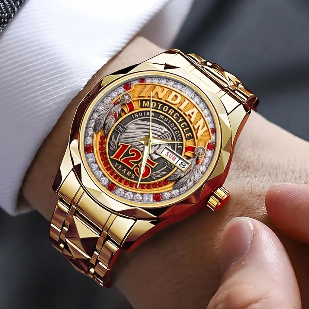 Indian Motorcycle 125th Anniversary Alloy Luxury Quartz Watch – TMTHU10071