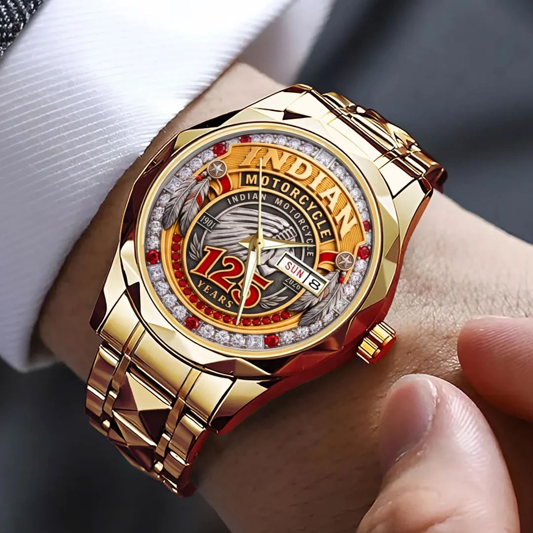 Indian Motorcycle 125th Anniversary Alloy Luxury Quartz Watch – TMTHU10071