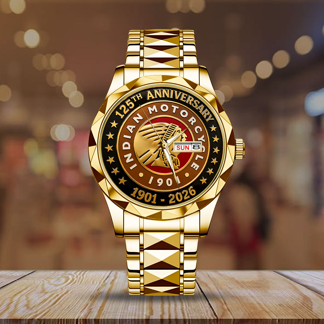 Indian Motorcycle 125th Anniversary Alloy Luxury Quartz Watch – TMTHU8095