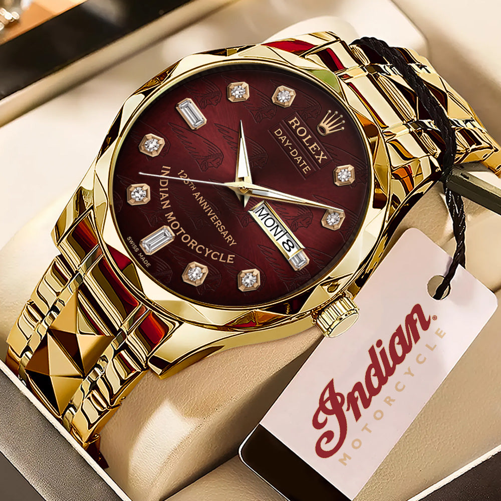 Indian Motorcycle 125th Anniversary Alloy Luxury Quartz Watch – TMTHU8551