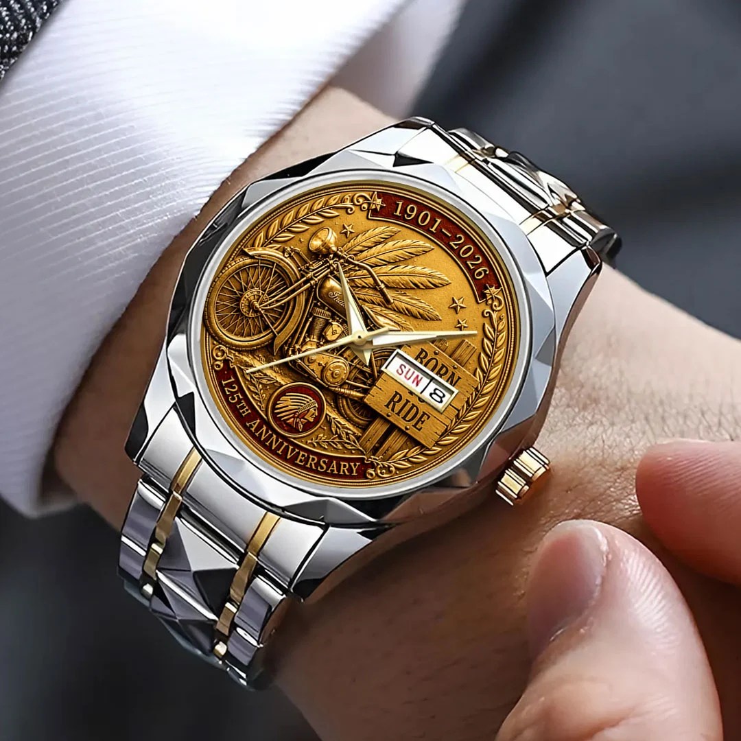 Indian Motorcycle 125th Anniversary Alloy Luxury Quartz Watch – HOATT20405