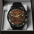 Indian Motorcycle 125th Anniversary Black Stainless Steel Watch – TMTHU9835