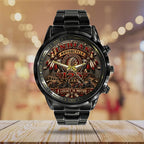 Indian Motorcycle 125th Anniversary Black Stainless Steel Watch – TMTHU9835