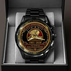 Indian Motorcycle 125th Anniversary Black Stainless Steel Watch – HOATT20523