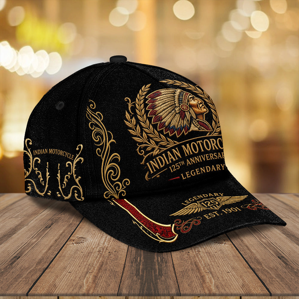 Indian Motorcycle 125th Anniversary Classic Cap – TMTHU8531