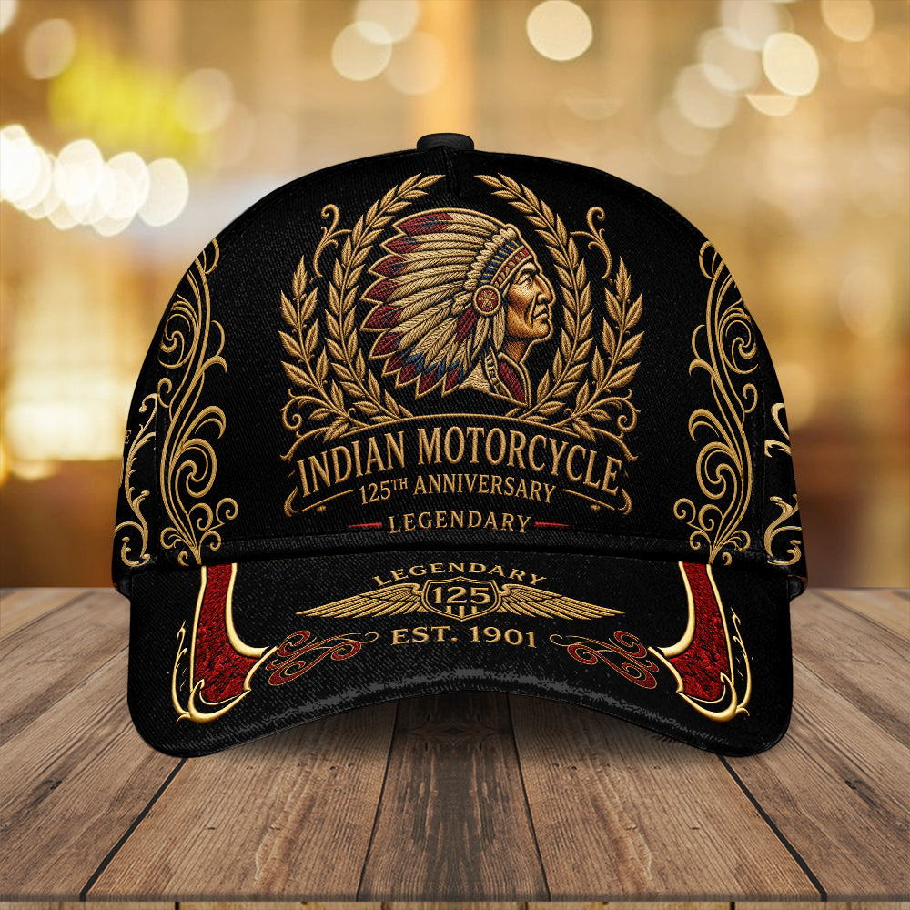 Indian Motorcycle 125th Anniversary Classic Cap – TMTHU8531