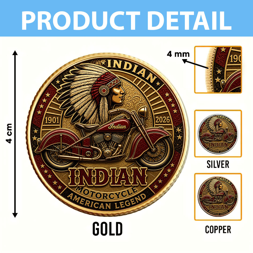 Indian Motorcycle 125th Anniversary Commemorative Coin – TMTHU8616