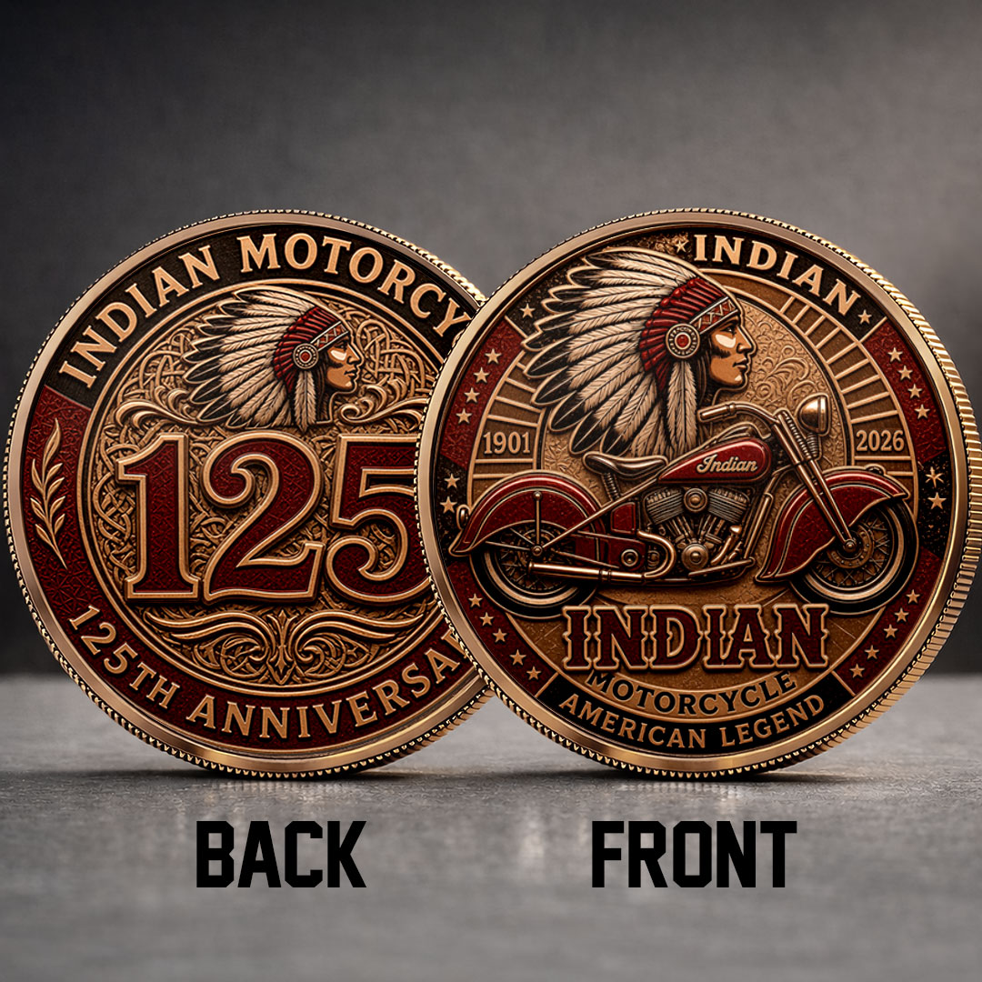 Indian Motorcycle 125th Anniversary Commemorative Coin – TMTHU8616
