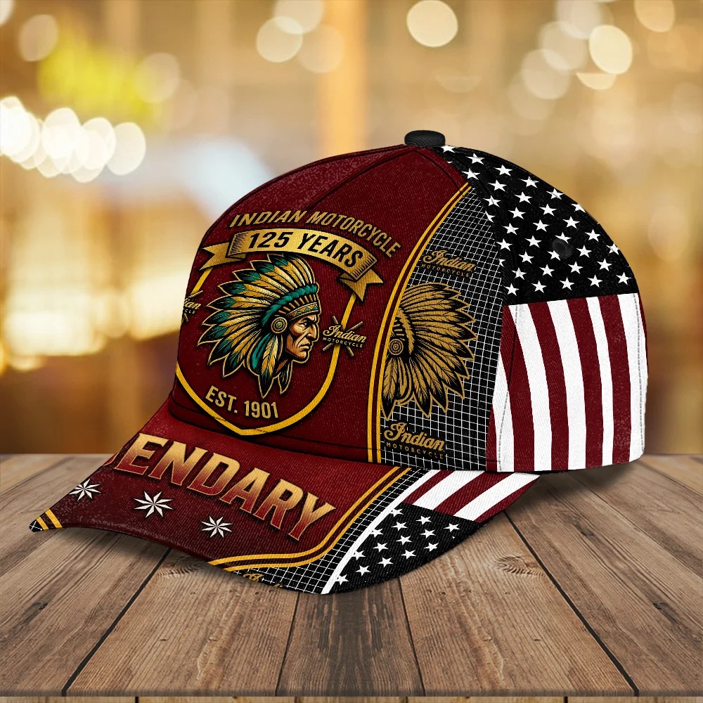 Indian Motorcycle 125th Anniversary Classic Cap – TMTHU8589