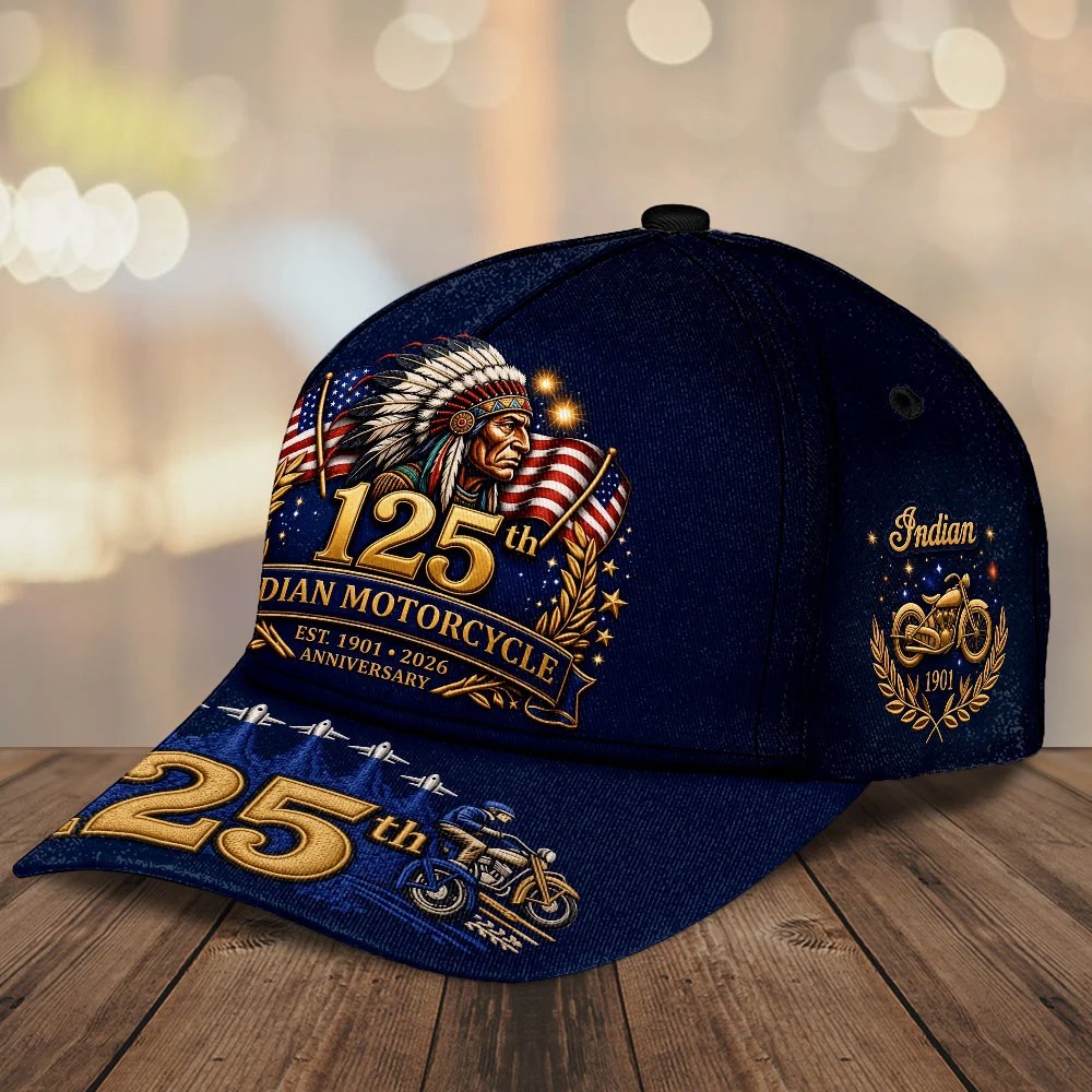 Indian Motorcycle 125th Anniversary Classic Cap – TMTHU8591