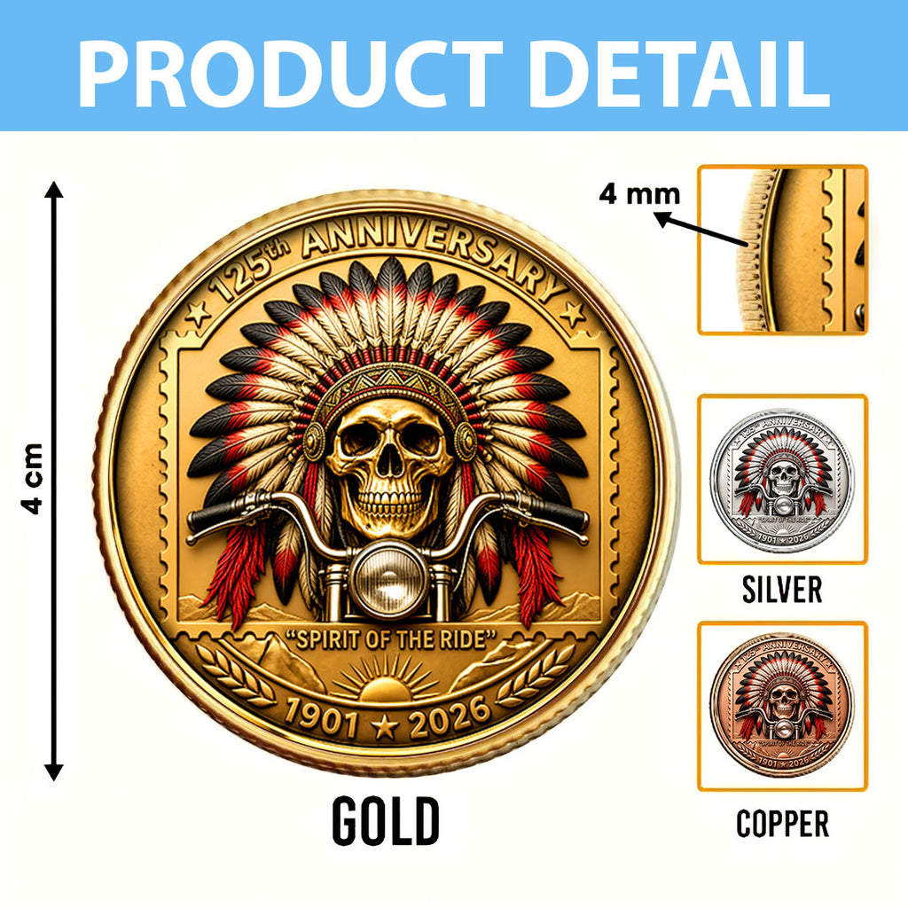 Indian Motorcycle 125th Anniversary Commemorative Coin – HOATT20246