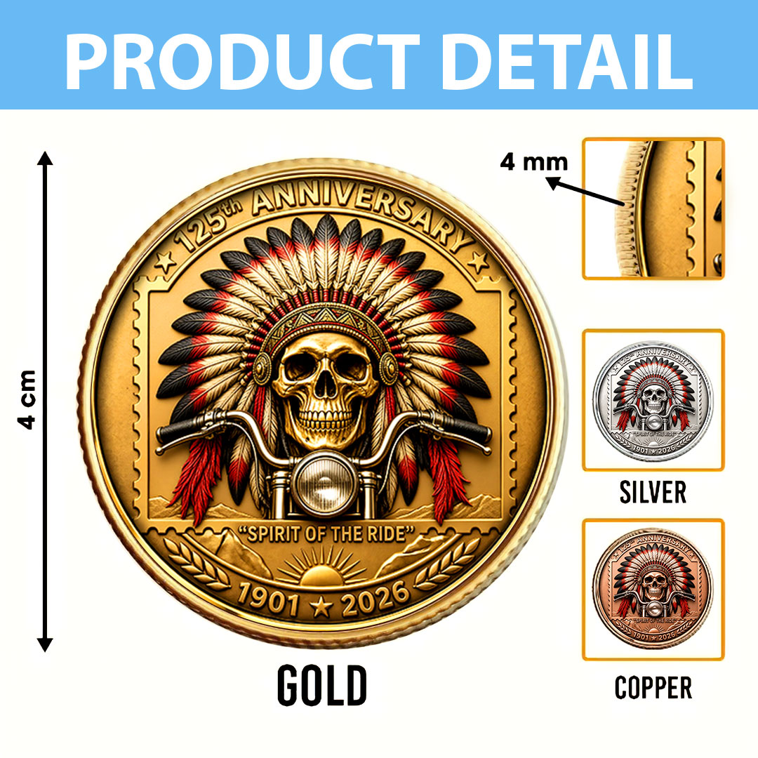 Indian Motorcycle 125th Anniversary Commemorative Coin – HOATT20246