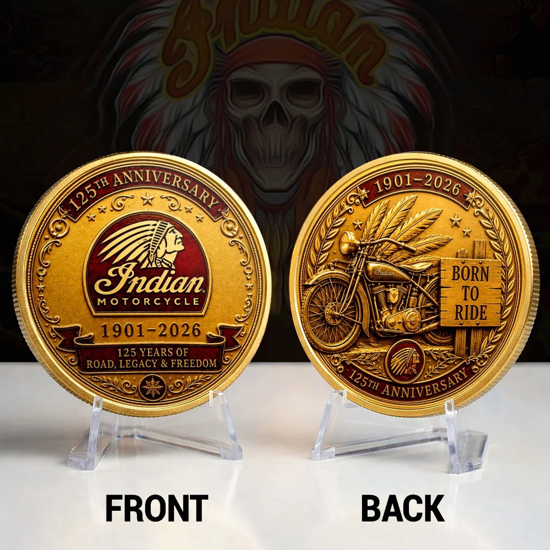 Indian Motorcycle 125th Anniversary Commemorative Coin – HOATT20329