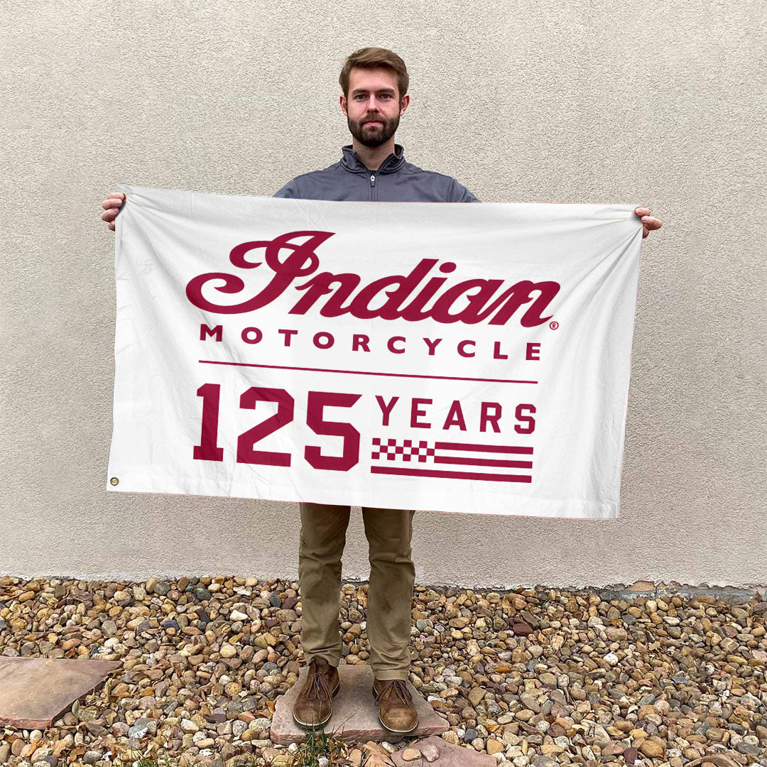 Indian Motorcycle 125th Anniversary 3D Double-side House Flag – TANTN24808