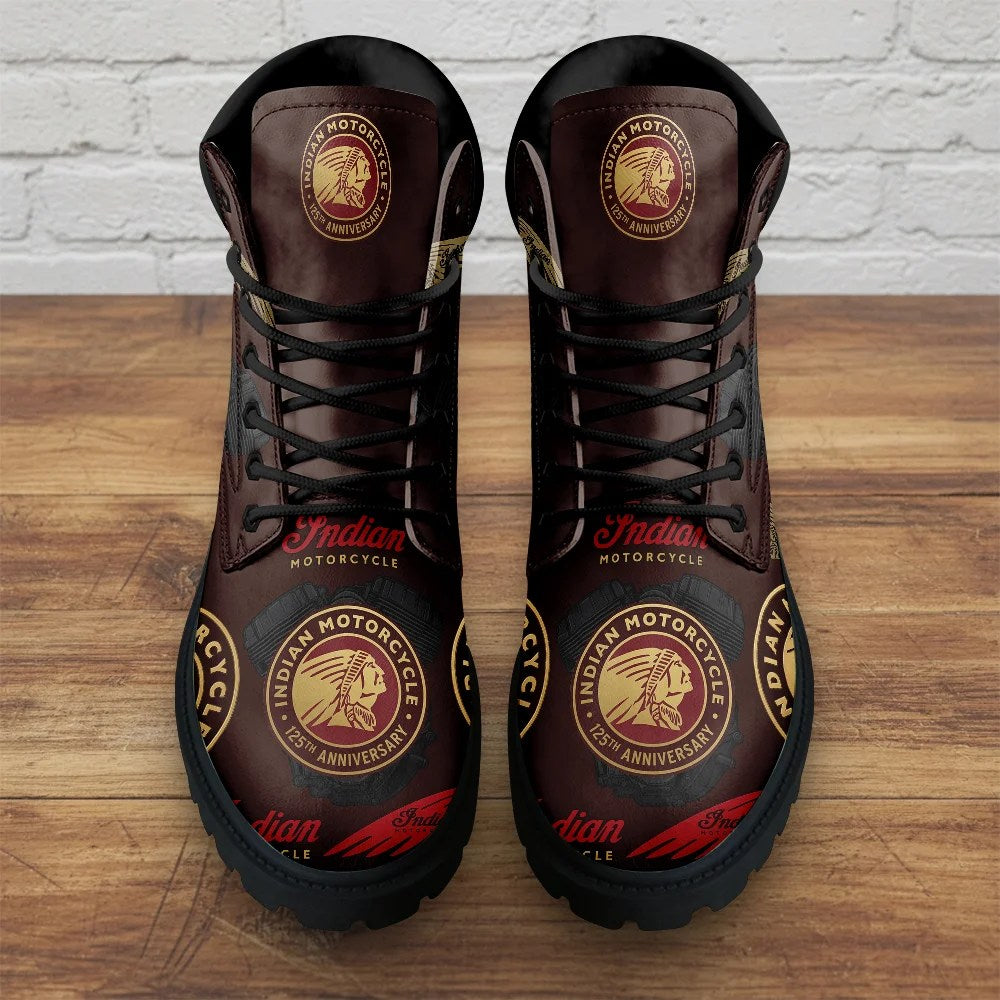 Indian Motorcycle 125th Anniversary All-Season Leather Boots – TMTHU10090