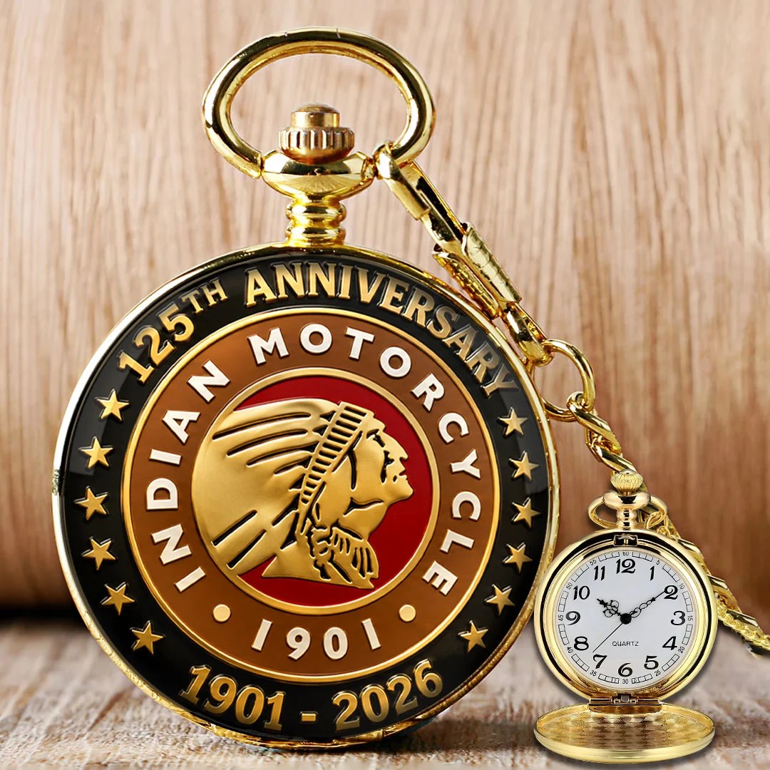 Indian Motorcycle 125th Anniversary Pocket Watch – TMTHU8586