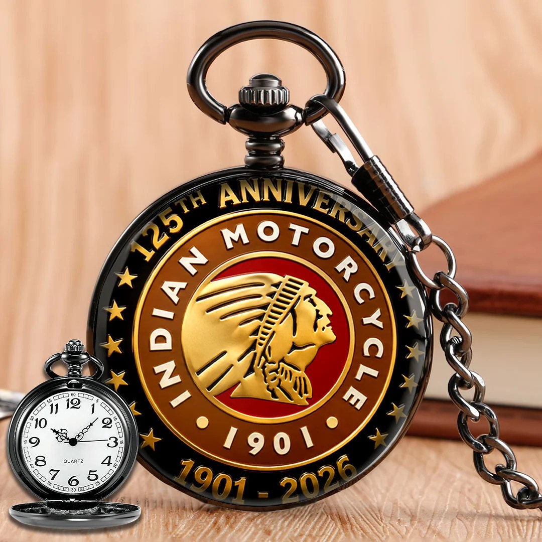 Indian Motorcycle 125th Anniversary Pocket Watch – TMTHU8586