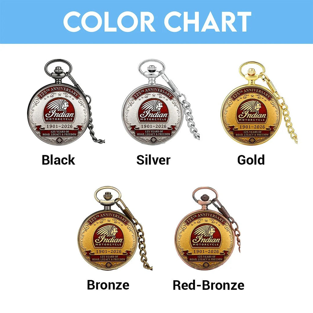 Indian Motorcycle 125th Anniversary Pocket Watch – HOATT26743