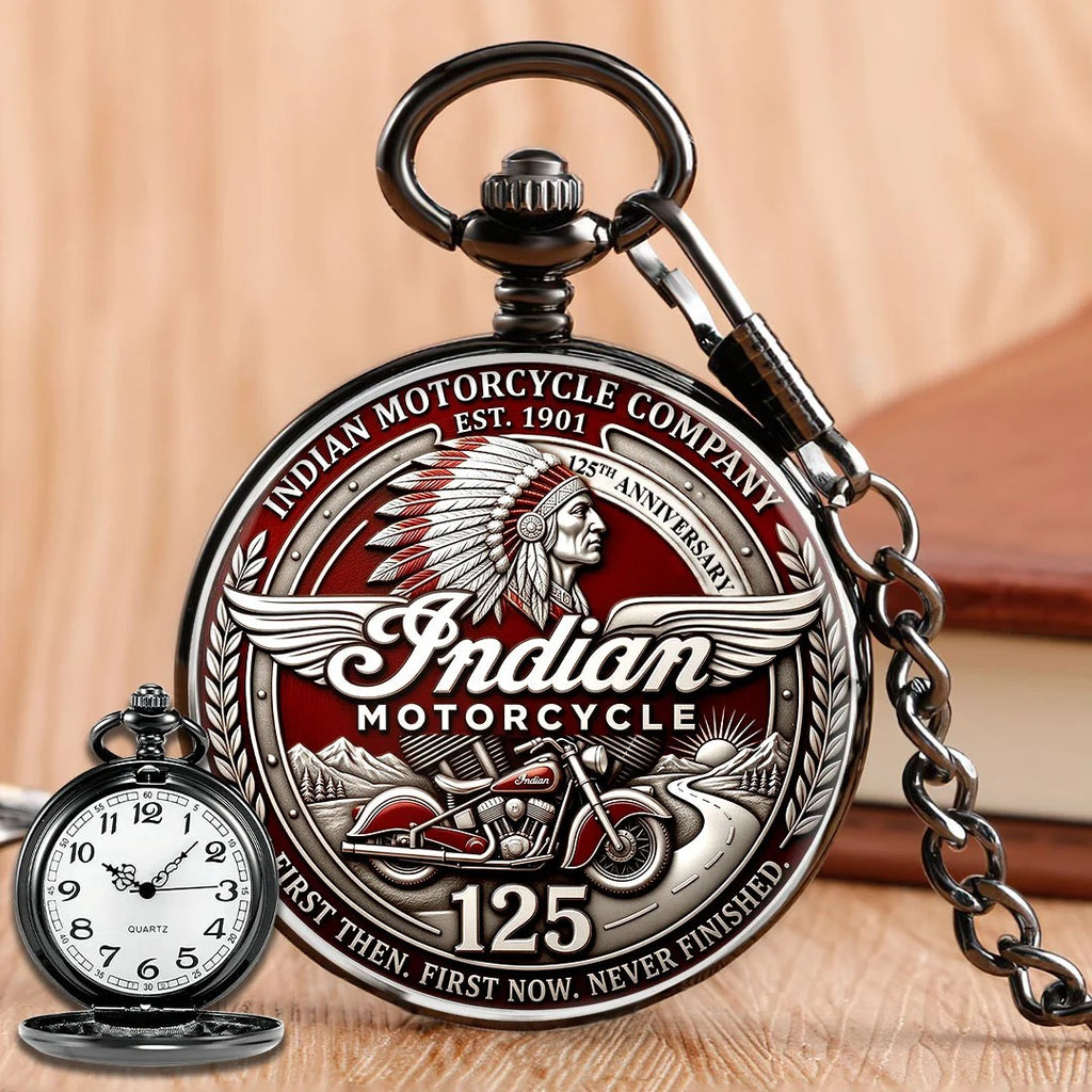 Indian Motorcycle 125th Anniversary Pocket Watch – HOATT26744