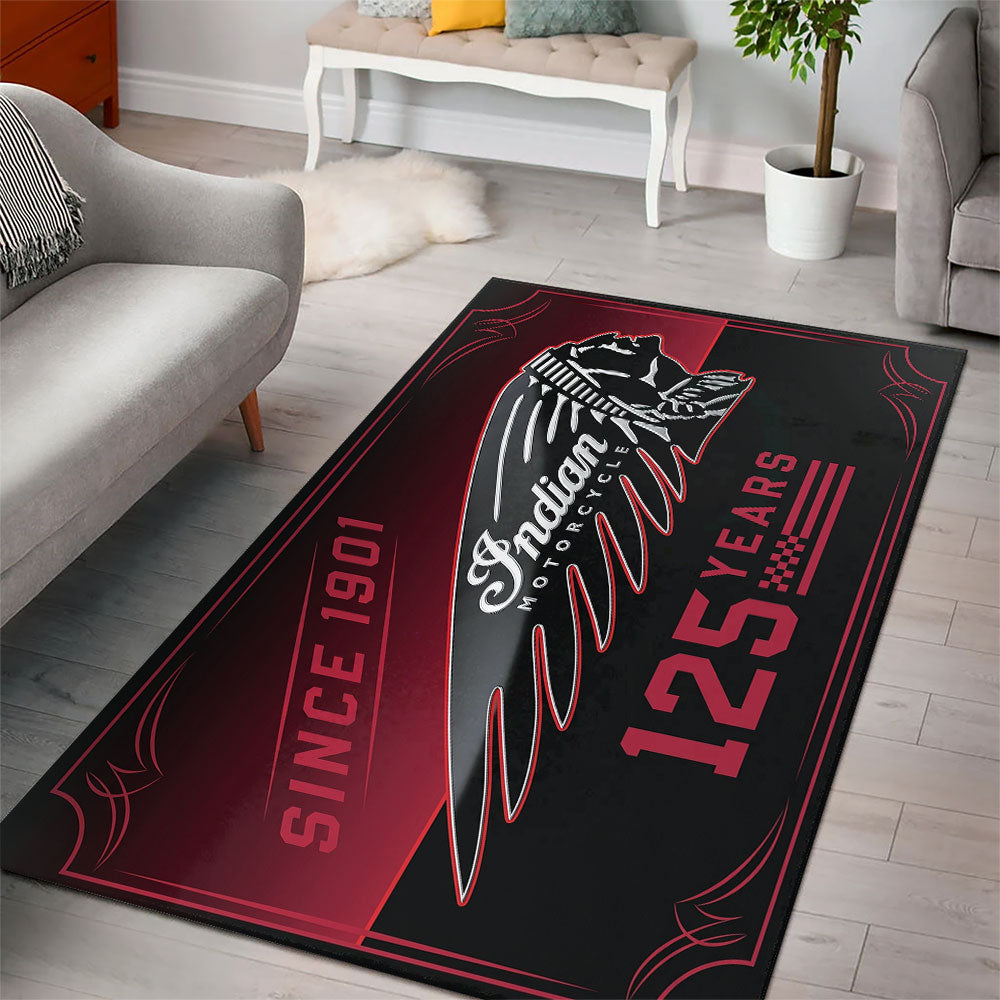 Indian Motorcycle 125th Anniversary Rectangular Rug – TMTHU8107