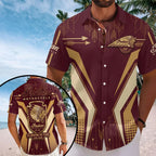 Indian Motorcycle 125th Anniversary Short Sleeve Button-Down Shirt – TMTHU8592