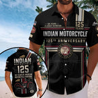 Indian Motorcycle 125th Anniversary Short Sleeve Button-Down Shirt – TMTHU8629