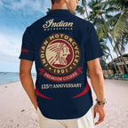 Indian Motorcycle 125th Anniversary Short Sleeve Button-Down Shirt – TMTHU8688