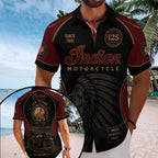 Indian Motorcycle 125th Anniversary Short Sleeve Button-Down Shirt – TMTHU8829